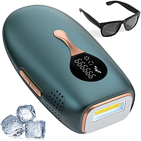 Vimproce IPL Hair Removal with Cooling System, Permanent Hair Removal Device for Women and Men, Painless Hair Remover Upgraded to 999999 Flashes for Face Arm Armpit Leg Bikini Line Home Use, Corded