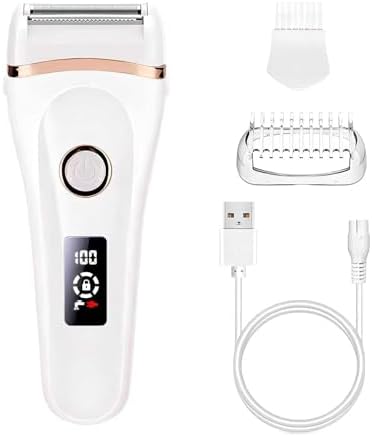 TYQRTNF Electric Hair Remover for Women, Portable Wet and Dry Dual Use Hair Removal for Whole Body, 3 in 1 Blade, Shaver, Whole Body Washing