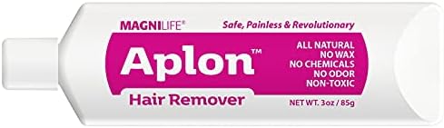 Aplon Hair Remover, Natural Hair Removal Alternative to Depilatory Creams and Wax Strips, 3 oz. Tube