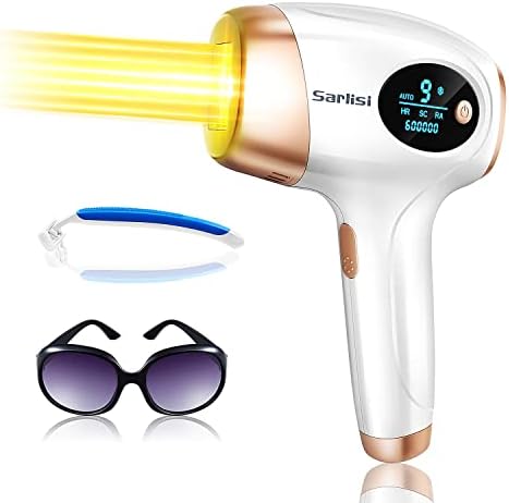 Upgraded 999,900 Flashes IPL Permanent, 3-in-1 Laser Hair] [Removal] Device with 9 Levels Adjustable for Women & Men's Facial Legs Arms Bikini Line at-Home Use