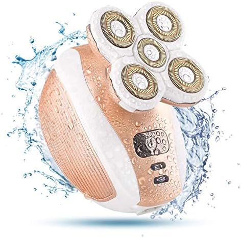 Women Waterproof Painless Hair Remover Electric Cordless Shaver Leg Hair Removal for Face Body Arm Underarms, USB Rechargeable Bikini Trimmer Razor Epilator